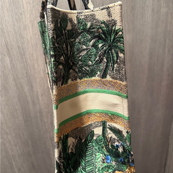 Authentic Christian Dior Book Bag - Green Cream - Picture 5 of 6